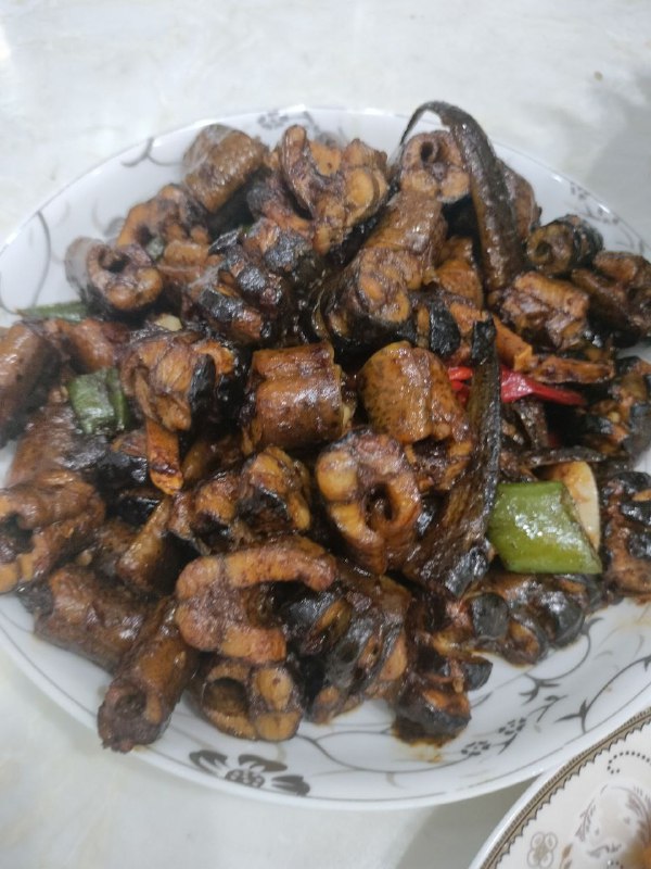 情人从家里给我带来野生鳝鱼，雄鱼，龙虾等