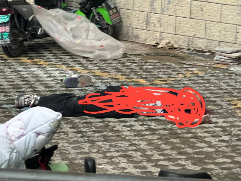 就在刚才，我亲眼看到她跳楼了